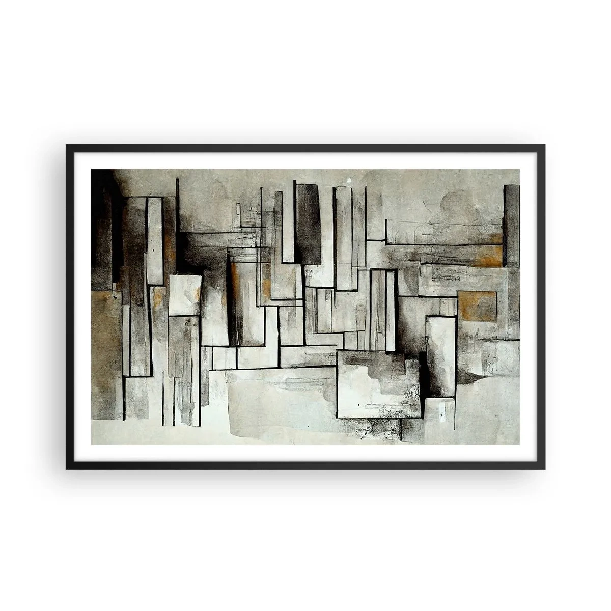 Pôster com moldura preta - O poder da simplicidade - 91x61 cm