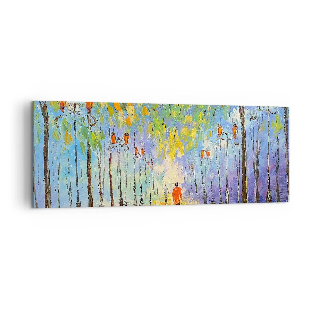 Quadro em tela - Canto nocturno da chuva - 140x50 cm
