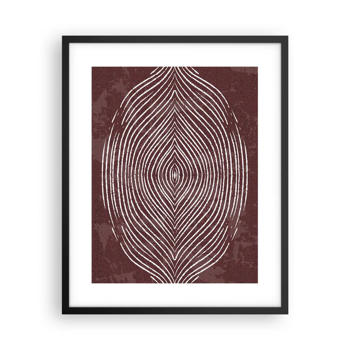 Pôster com moldura preta - O espaço fala - 40x50 cm