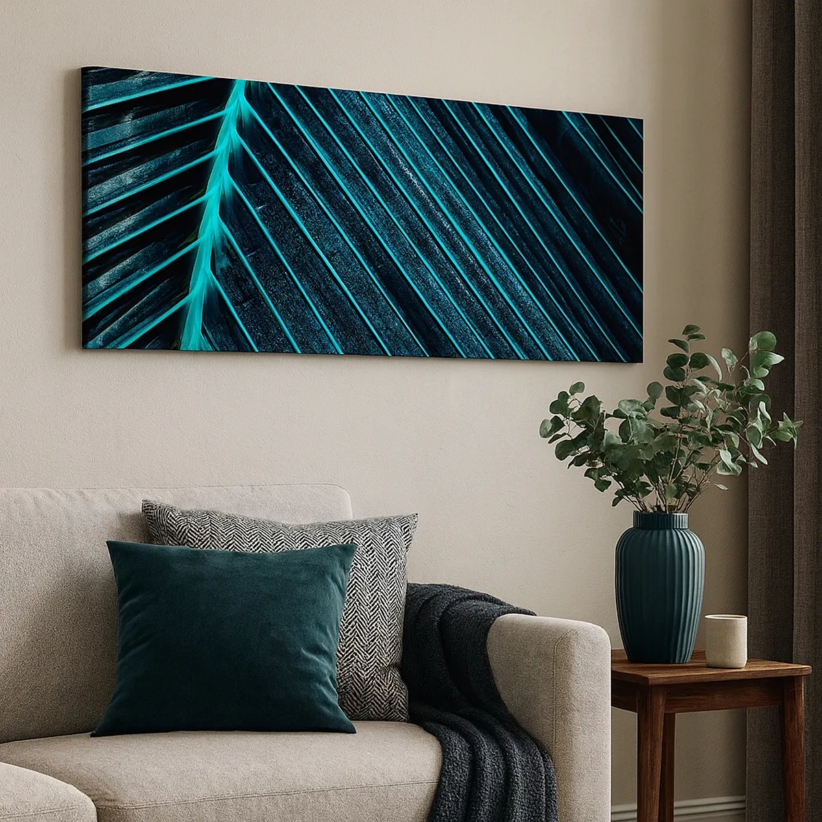 Quadro em tela - Textura verde - 30x30 cm