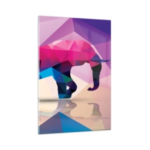 Quadro em vidro - Dinossauro de cristal - 80x120 cm