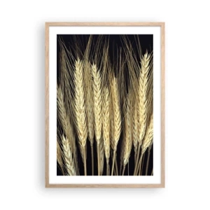 Pôster com moldura de carvalho claro - Magia rústica - 50x70 cm