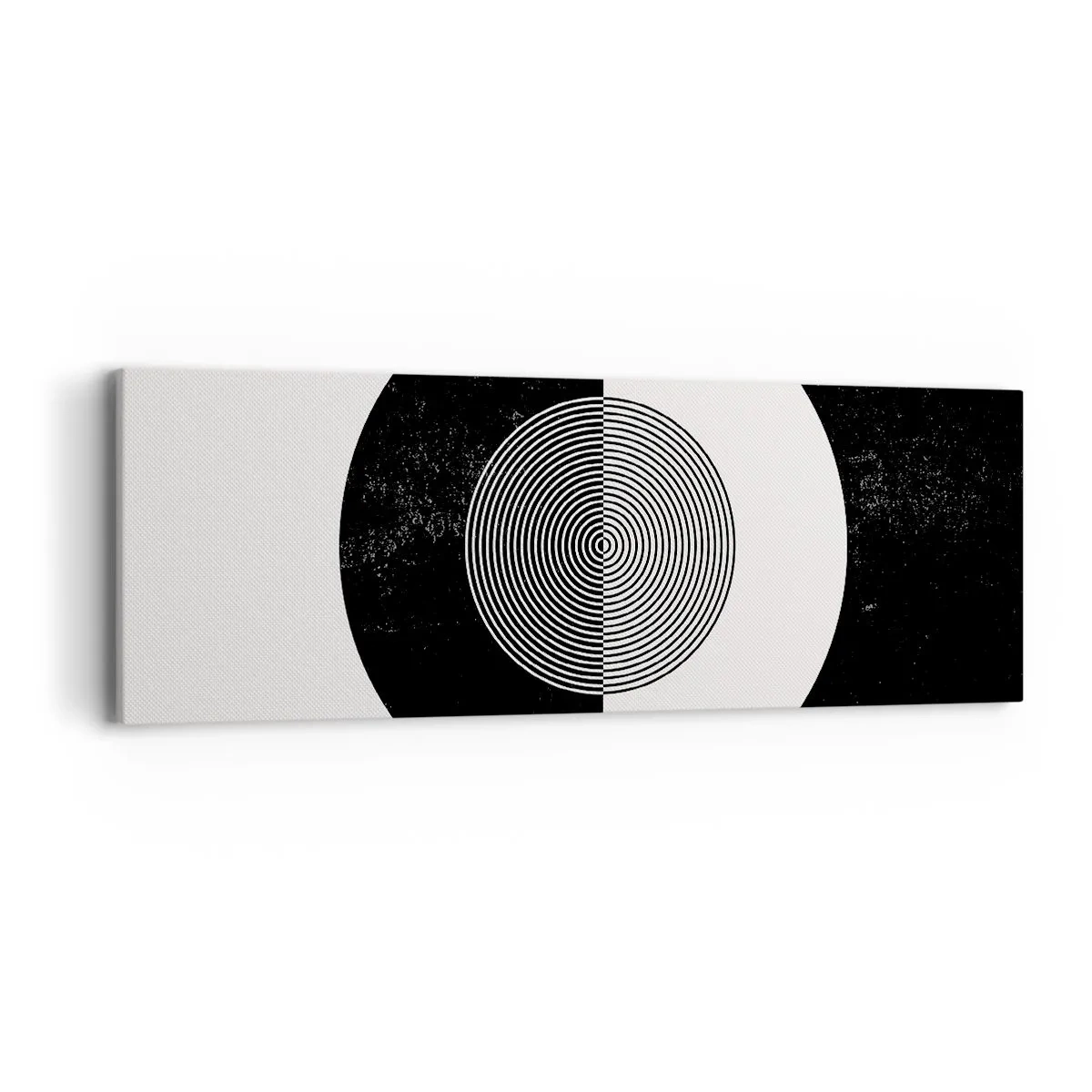 Quadro em tela - Harmonia a preto e branco - 90x30 cm