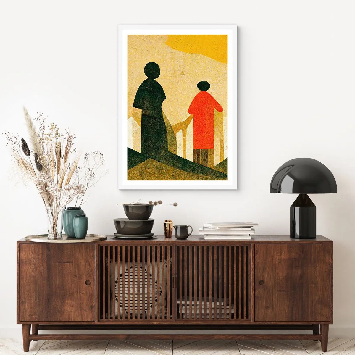 Pôster em moldura branca - Ainda há um longo caminho a percorrer - 50x70 cm