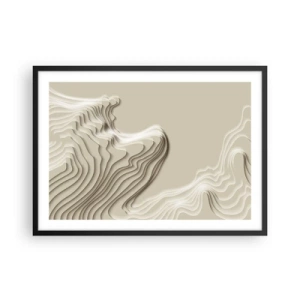 Pôster com moldura preta - Topografia da arte - 70x50 cm