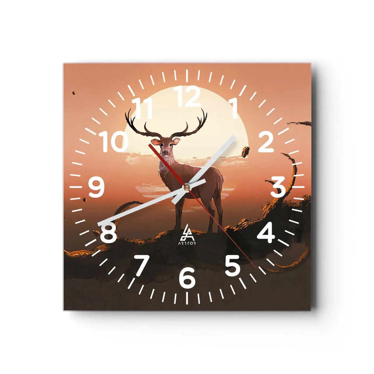 Relógio de parede - Relógio em vidro - Esta noite é diferente de qualquer outra - 30x30 cm