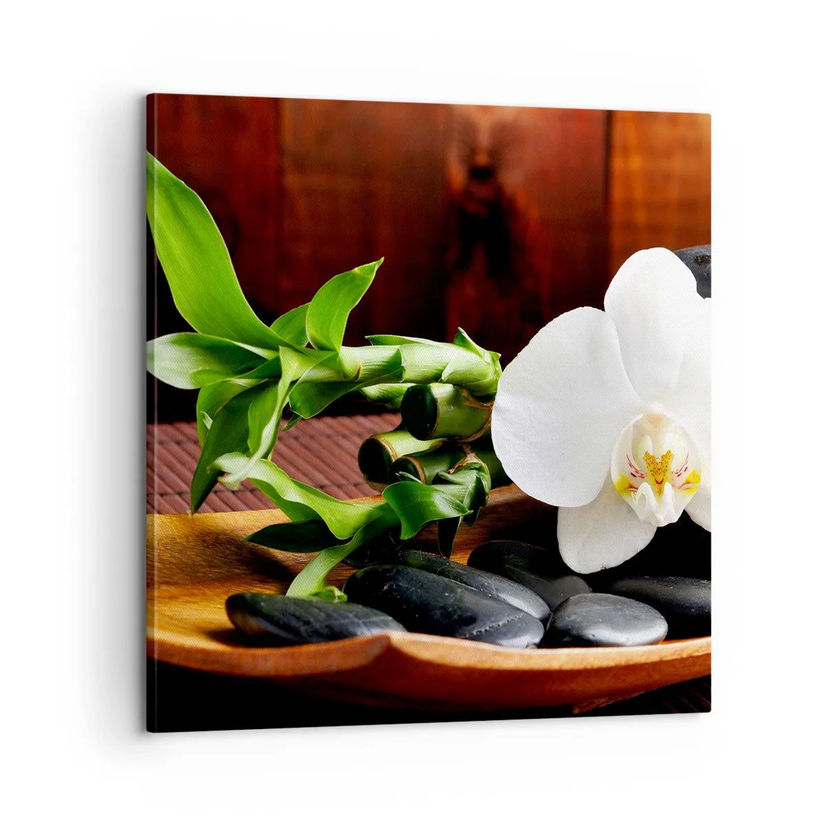 Quadro em tela - Renda-se ao toque da natureza - 60x60 cm