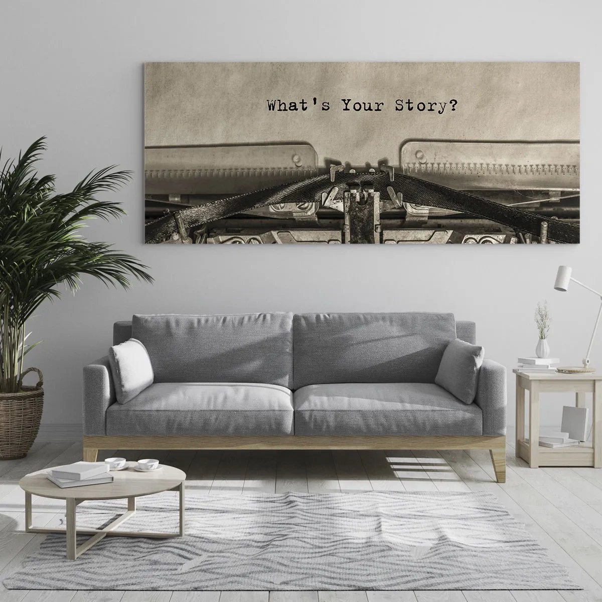 Quadro em vidro - Conta-me - 140x50 cm