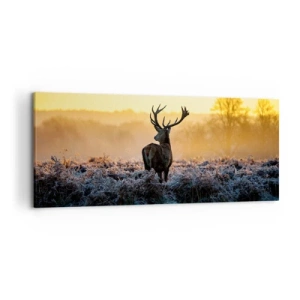 Quadro em tela - Coroado em sua terra - 120x50 cm