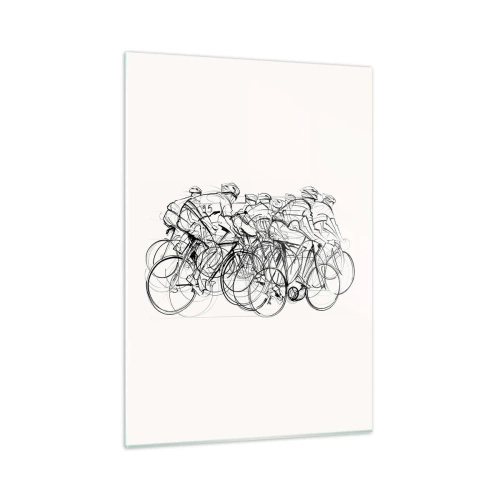 Quadro em vidro - Juntos como uma equipa - 50x70 cm