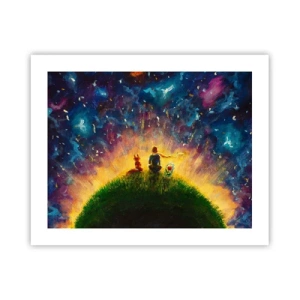 Pôster - Amor e amizade - o mundo inteiro - 50x40 cm
