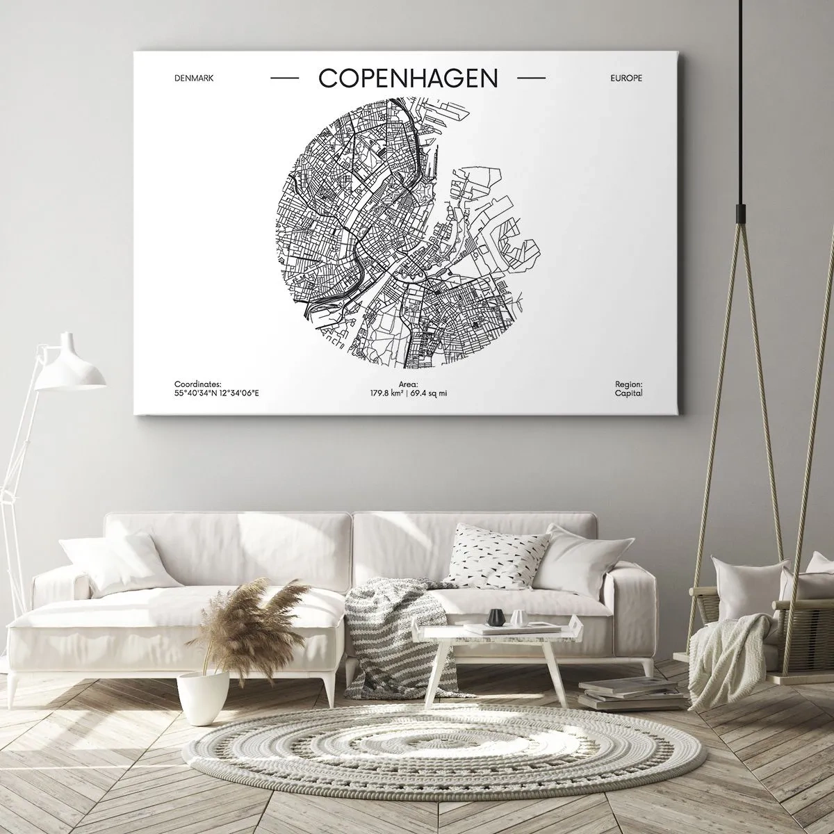 Quadro em tela - Anatomia de Copenhague - 120x80 cm