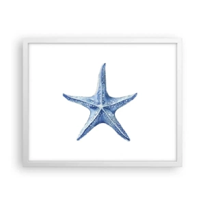 Pôster em moldura branca - Estrela do mar - 50x40 cm