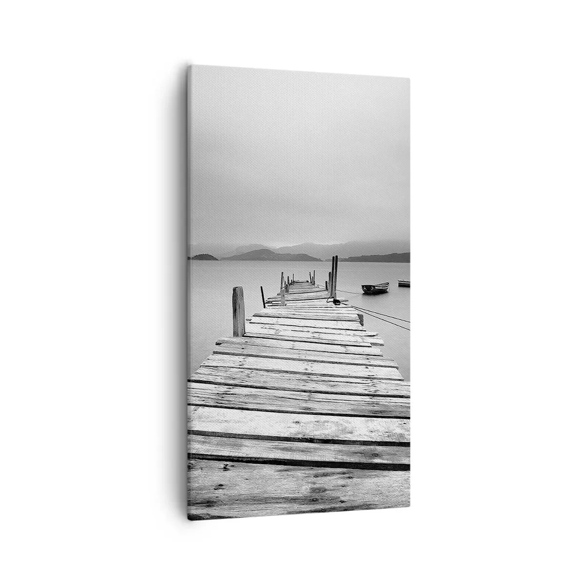 Quadro em tela - Além das montanhas, além dos mares - 55x100 cm
