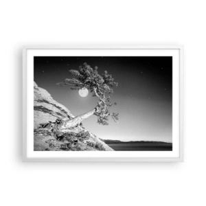 Pôster em moldura branca - Guerreira vitoriosa - 70x50 cm