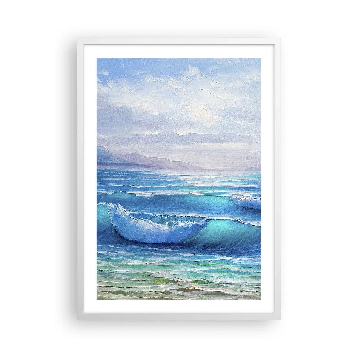 Pôster em moldura branca - Conforta e consola - 50x70 cm