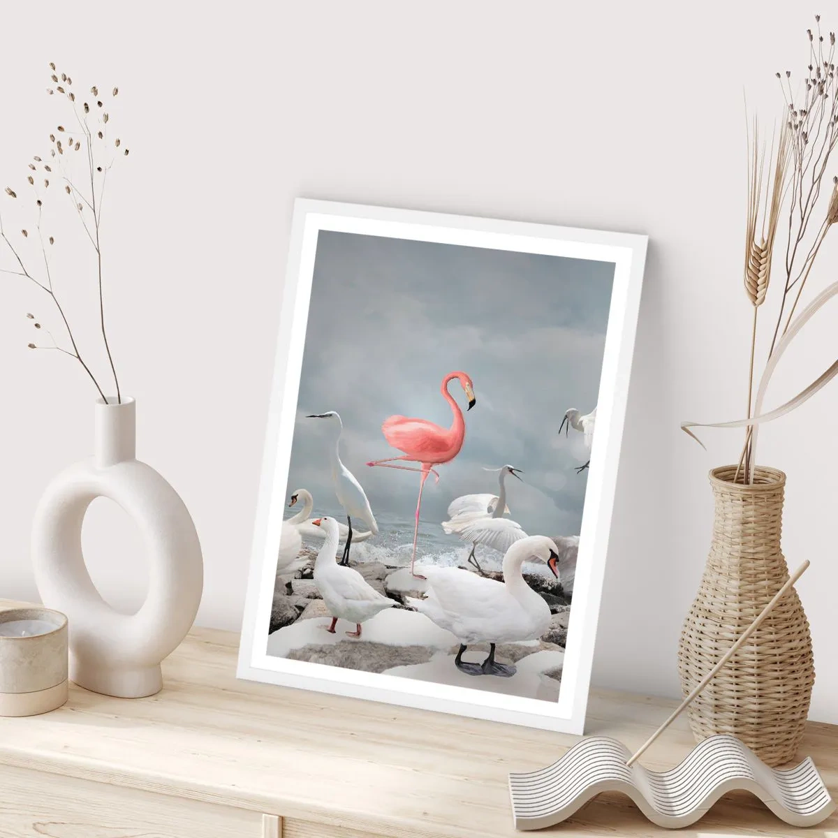 Pôster em moldura branca - Como vim parar aqui? - 70x100 cm