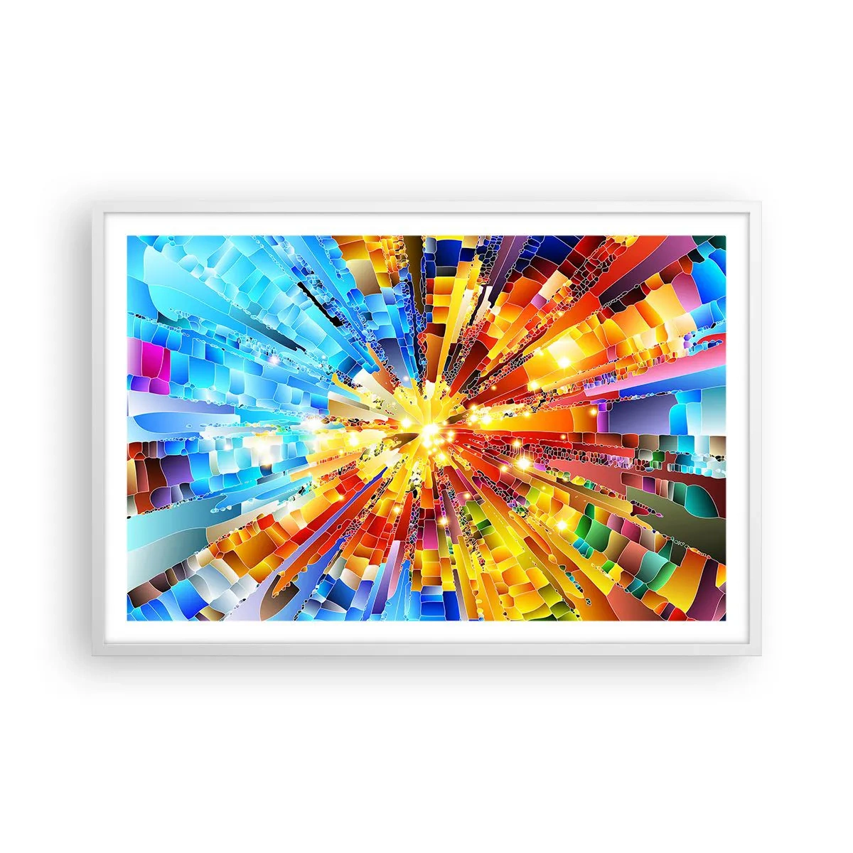 Pôster em moldura branca - In medias res - 91x61 cm