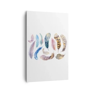 Quadro em tela - Leve, heterogéneo e multicolorido - 80x120 cm