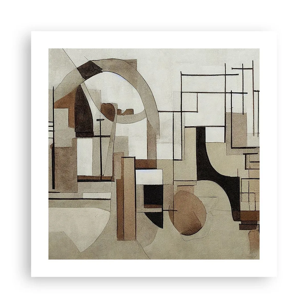 Pôster - Paisagem urbana 2.0 - 50x50 cm