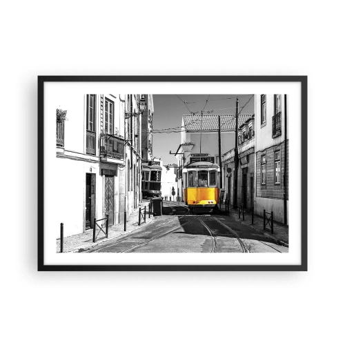 Pôster com moldura preta - O Espírito de Lisboa - 70x50 cm
