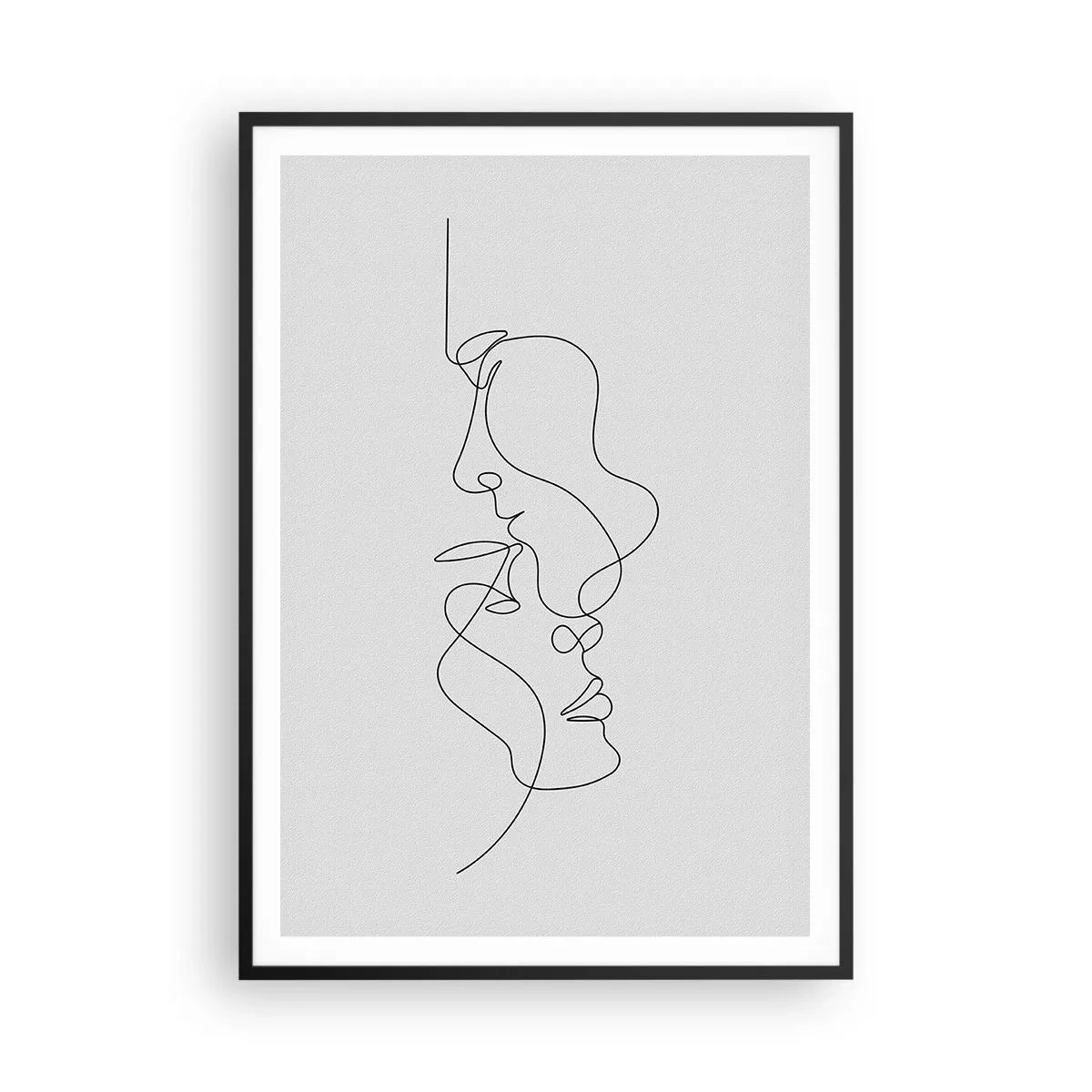 Pôster com moldura preta - O calor dos desejos amargos - 70x100 cm
