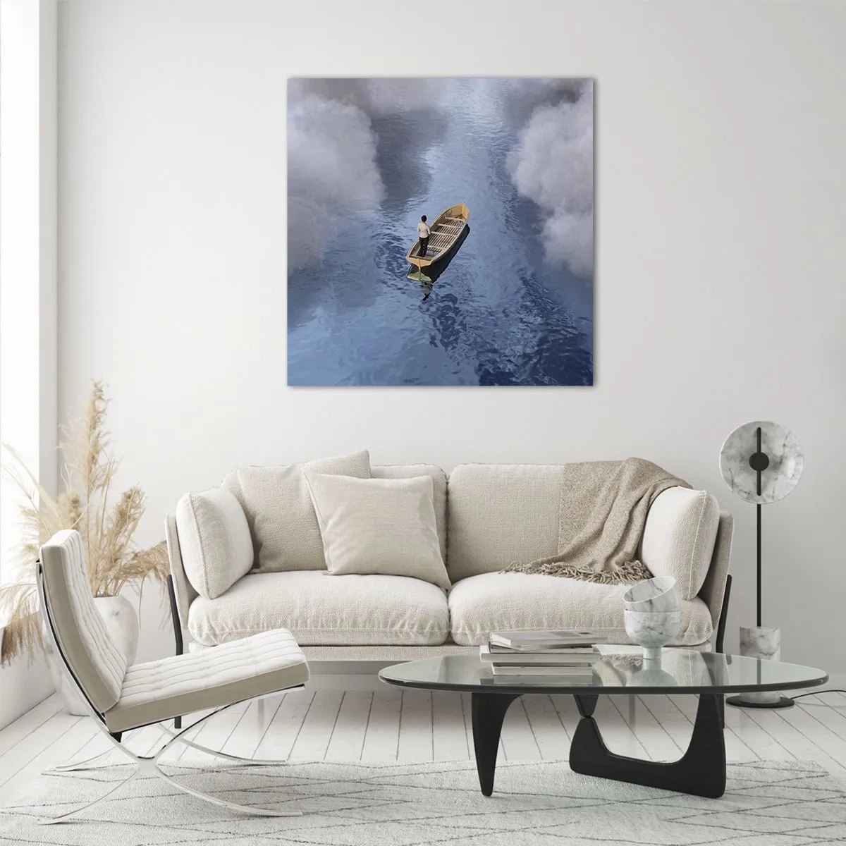 Quadro em vidro - Vida – jornada – desconhecido - 30x30 cm