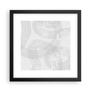Pôster com moldura preta - Não existe caminho reto - 30x30 cm