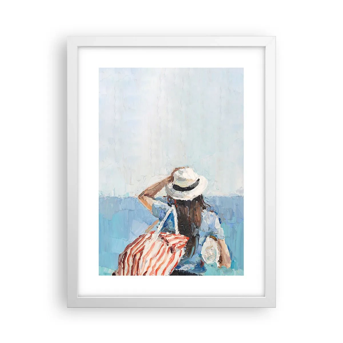 Pôster em moldura branca - Bem-vindo às suas férias - 30x40 cm
