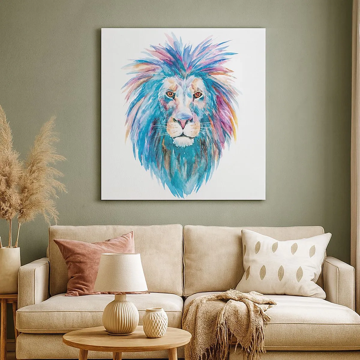 Quadro em tela - Aura eletrizante - 30x30 cm