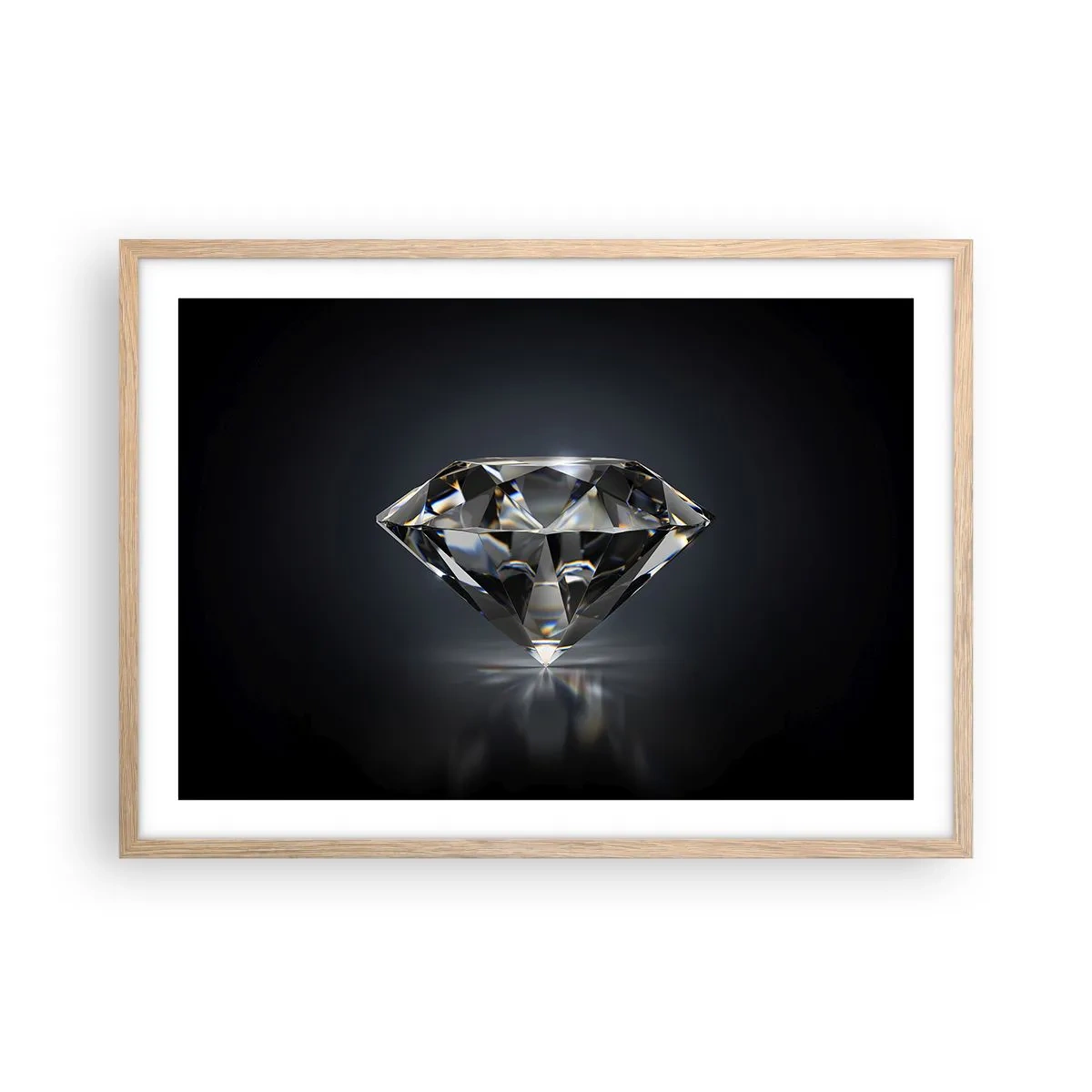 Pôster com moldura de carvalho claro - Best girls friend - 70x50 cm