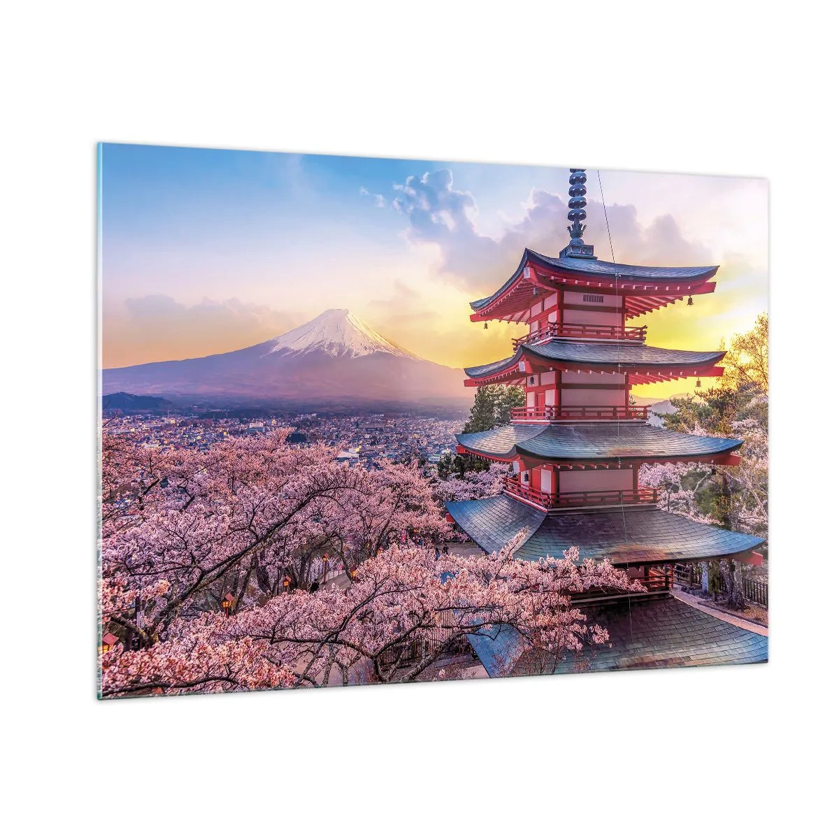 Quadro em vidro - A essência do espírito japonês - 100x70 cm