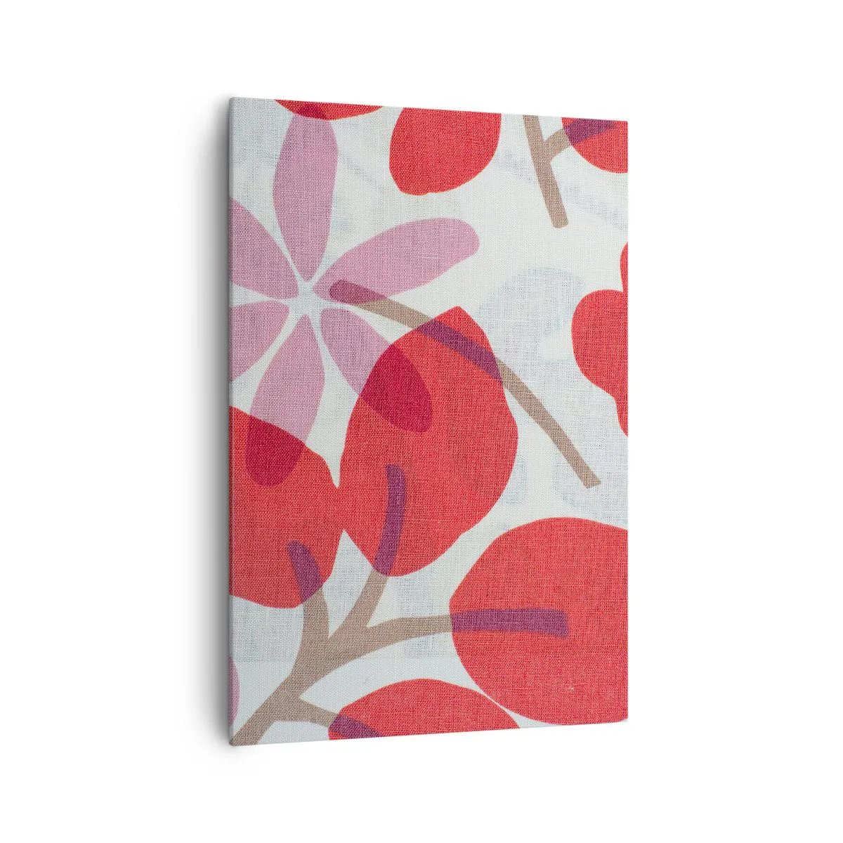 Quadro em tela - Arranjo de flores em rosa - 70x100 cm