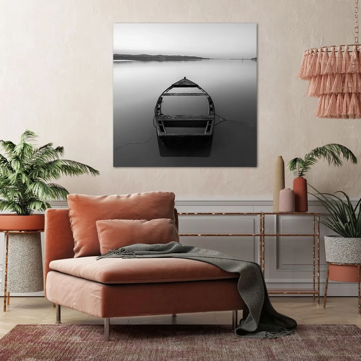 Quadro em tela - Saudade e melancolia - 40x40 cm