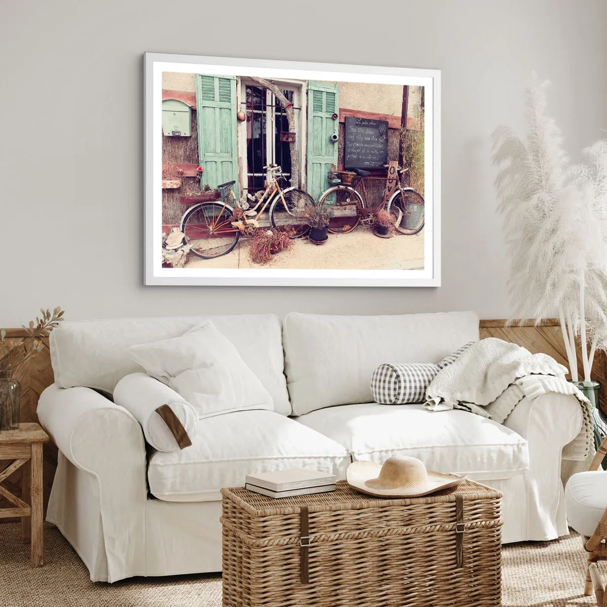 Pôster em moldura branca - Viva a província - 70x50 cm