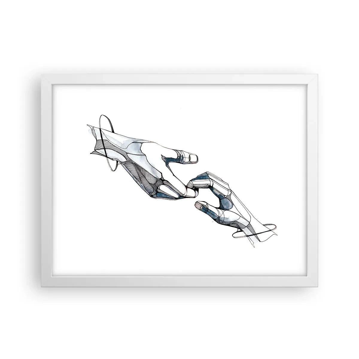 Pôster em moldura branca - Um bom gesto - 40x30 cm