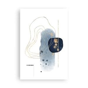 Pôster - Fantasia azul e dourada - 61x91 cm