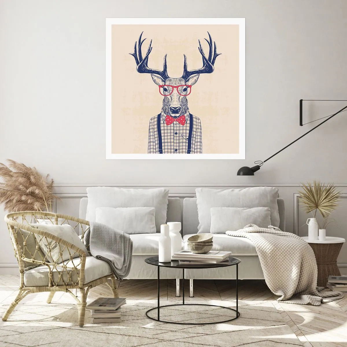 Pôster - Extravagância engraçada - 40x40 cm