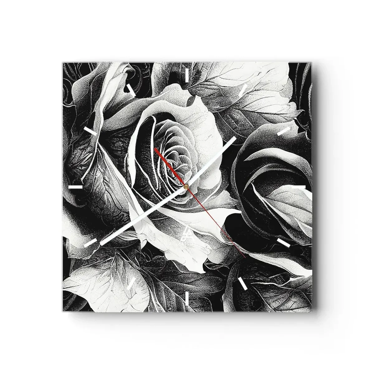 Relógio de parede - Relógio em vidro - Sempre uma rainha - 30x30 cm