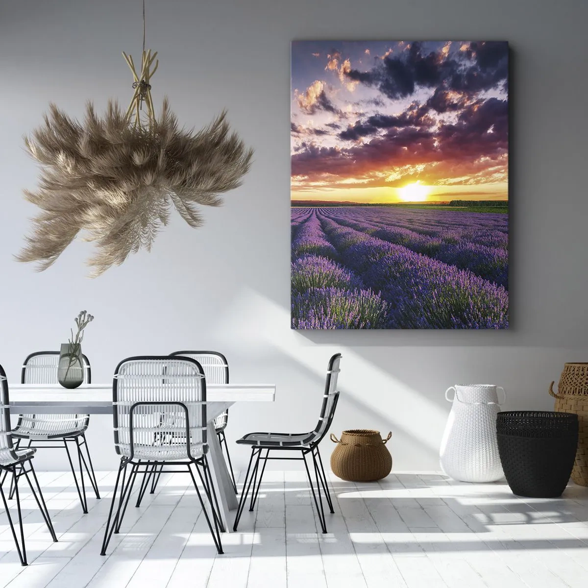Quadro em tela - O mundo da lavanda - 45x80 cm