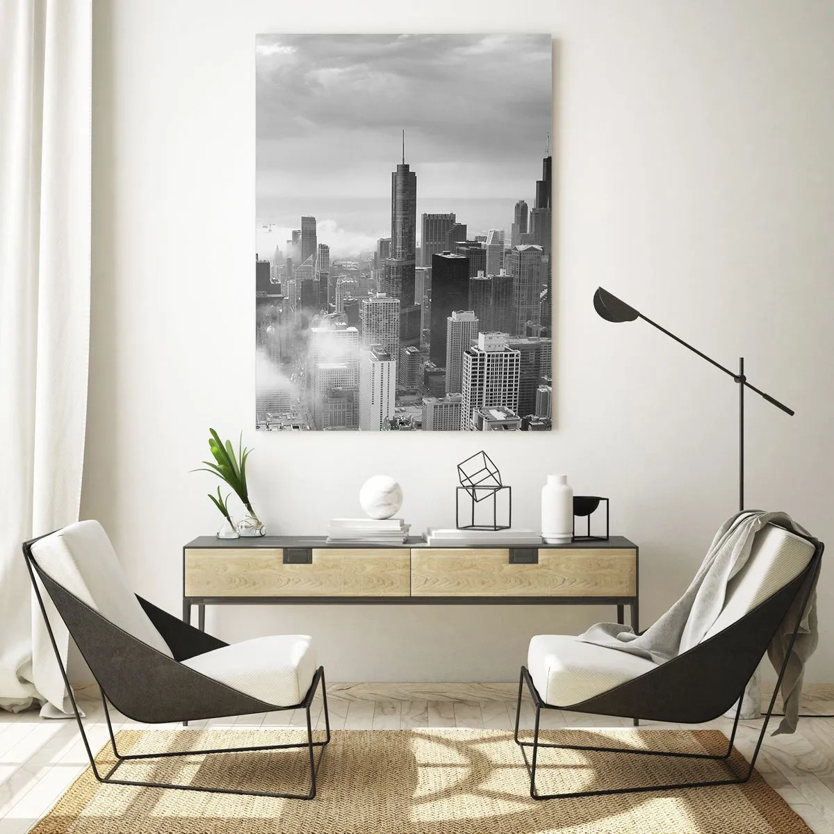 Quadro em vidro - Paisagem americana - 50x70 cm