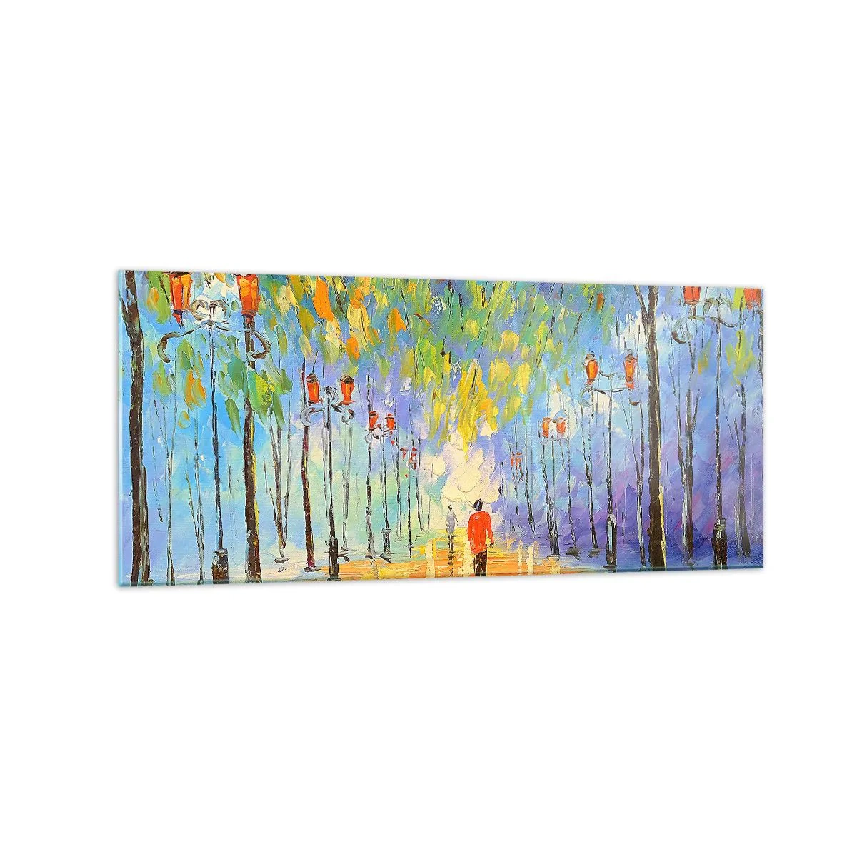 Quadro em vidro - Canto nocturno da chuva - 120x50 cm