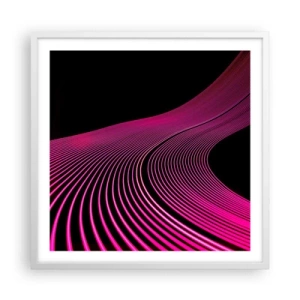 Pôster em moldura branca - Avenida da luz - 60x60 cm