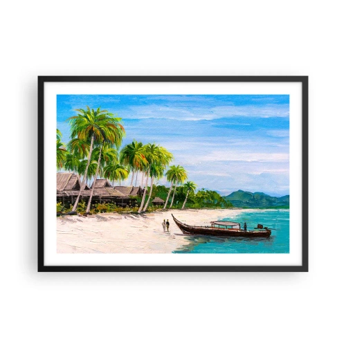 Pôster com moldura preta - Um sonho exótico - 70x50 cm