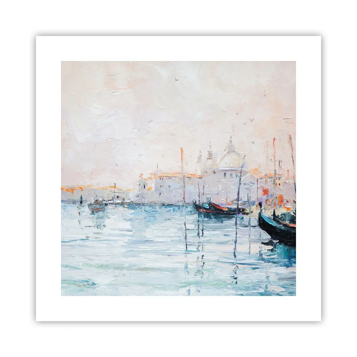 Pôster - Além da água, atrás do nevoeiro - 40x40 cm