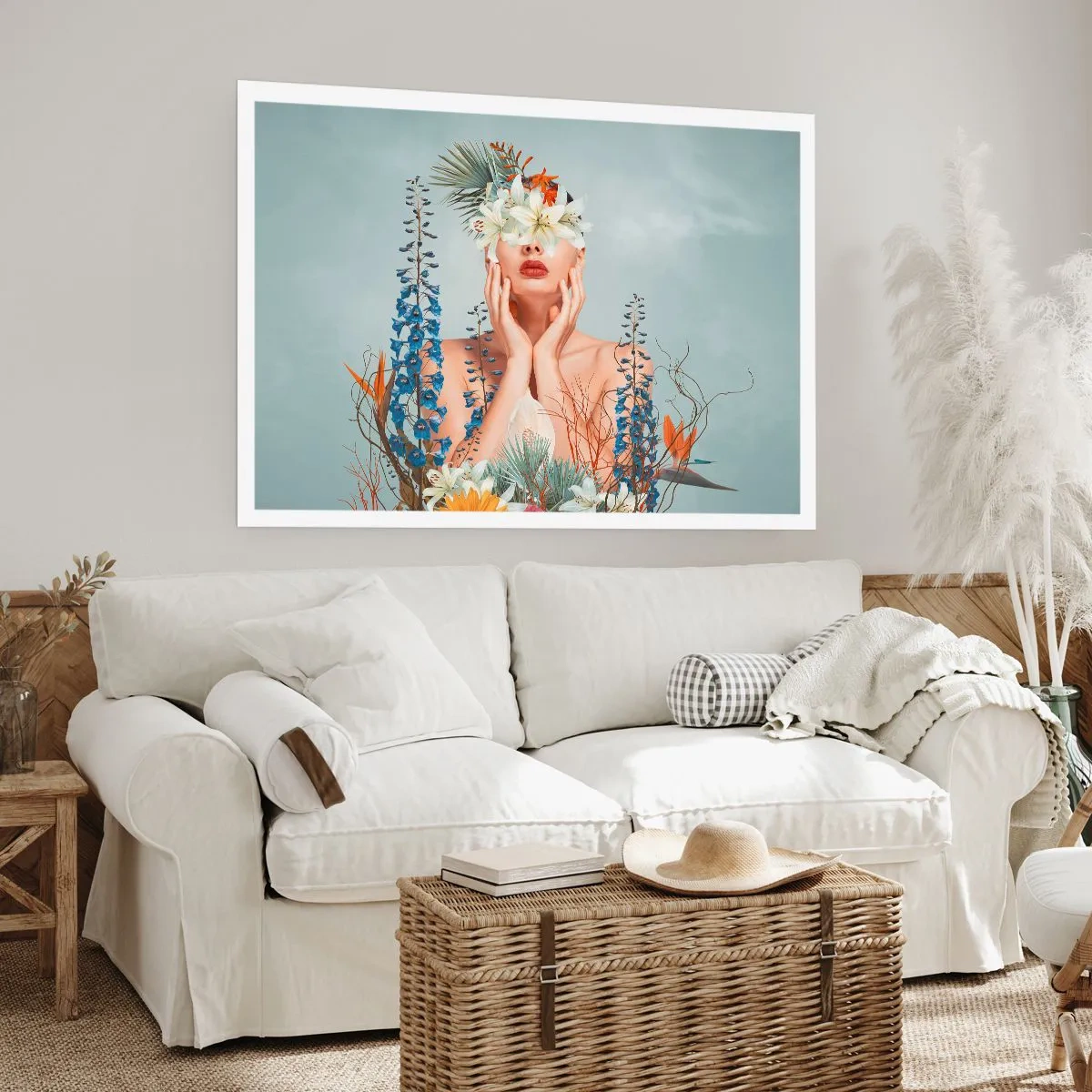 Pôster - Mulher – flor - 40x30 cm