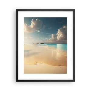 Pôster com moldura preta - Um dia de sonho - 40x50 cm