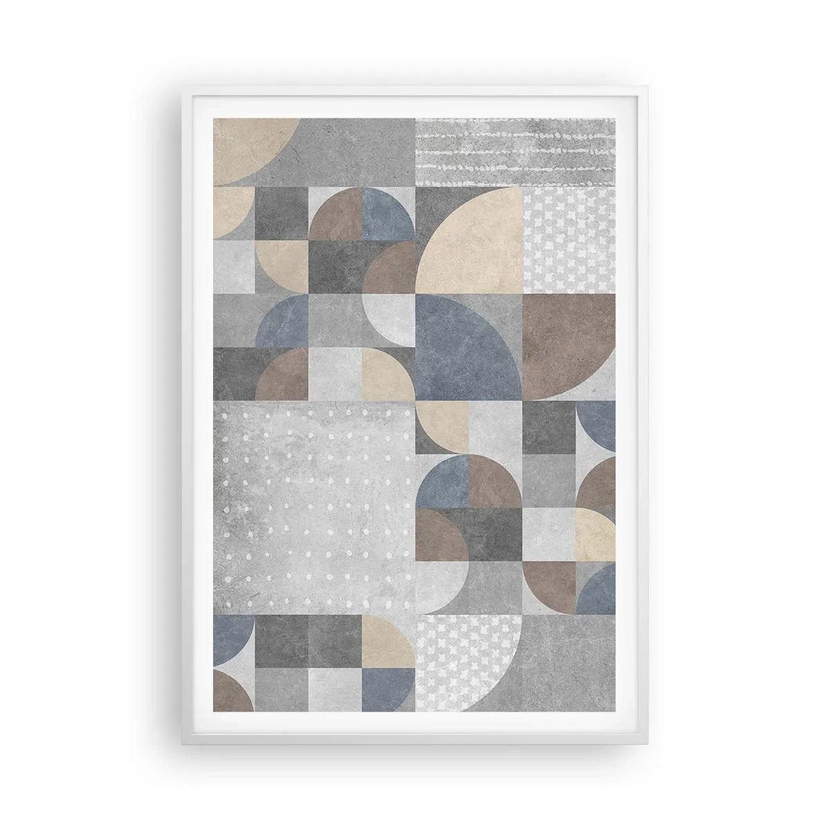 Pôster em moldura branca - Fantasia cerâmica - 70x100 cm