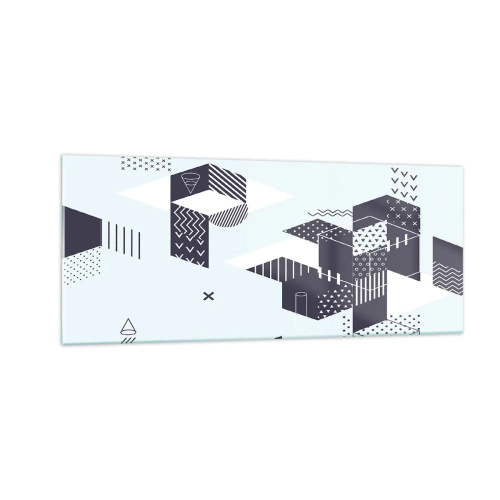 Quadro em vidro - Na alma de um matemático - 100x40 cm