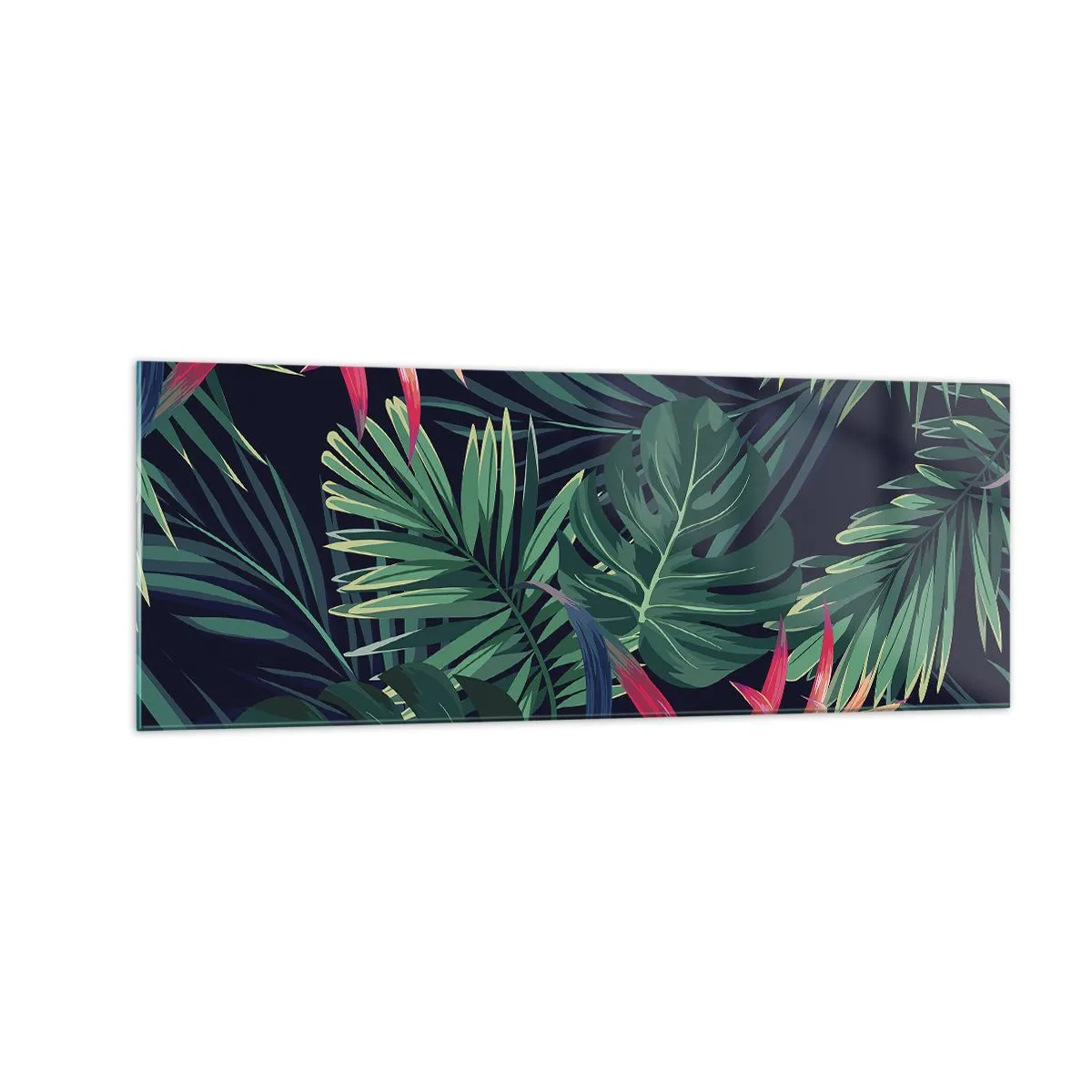 Quadro em vidro - Queimar em verde - 140x50 cm